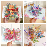 Exquisite 3D Butterfly Pop-Up Card