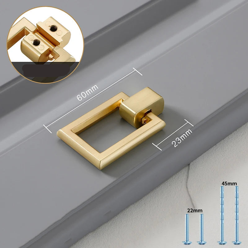 Gold Cabinet Pulls - Solid Zinc Alloy