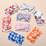 Bandeau Cute Plaid Print Bow Headband