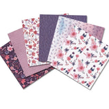 24 Sheets Violet Bloom Craft Paper Pads – Cutting Dies, Art Background, Origami, Scrapbooking & Card Making