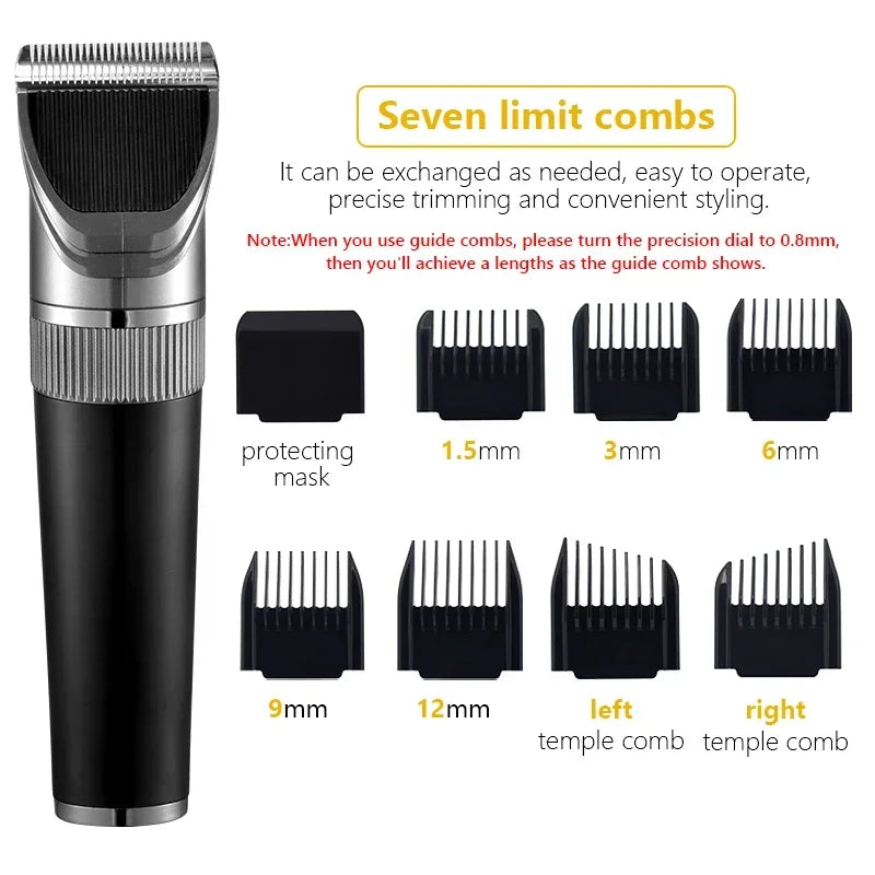 Professional Hair Clipper & Beard Trimmer