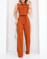 Loungewear Wide Leg Pants Matching Set