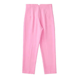 Slim Fit Pencil Capri Pants