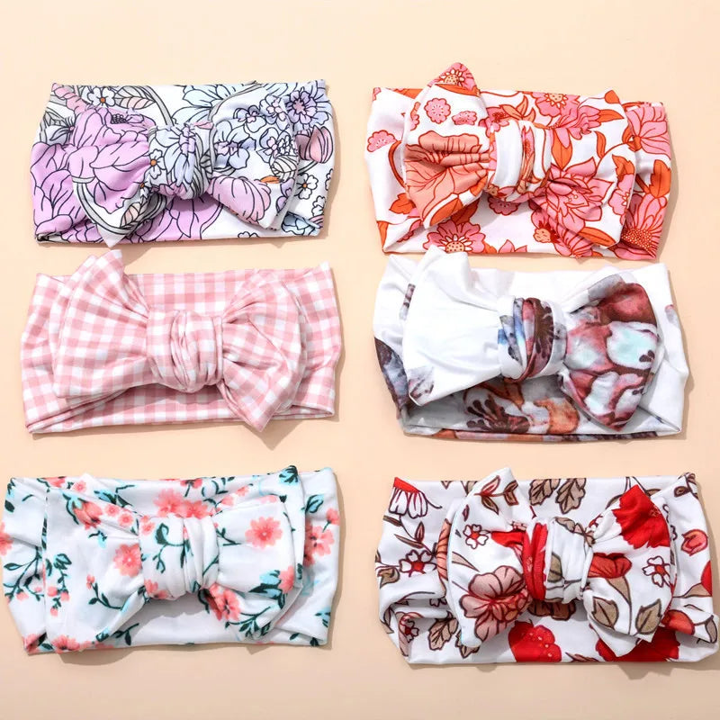 Bandeau Cute Plaid Print Bow Headband