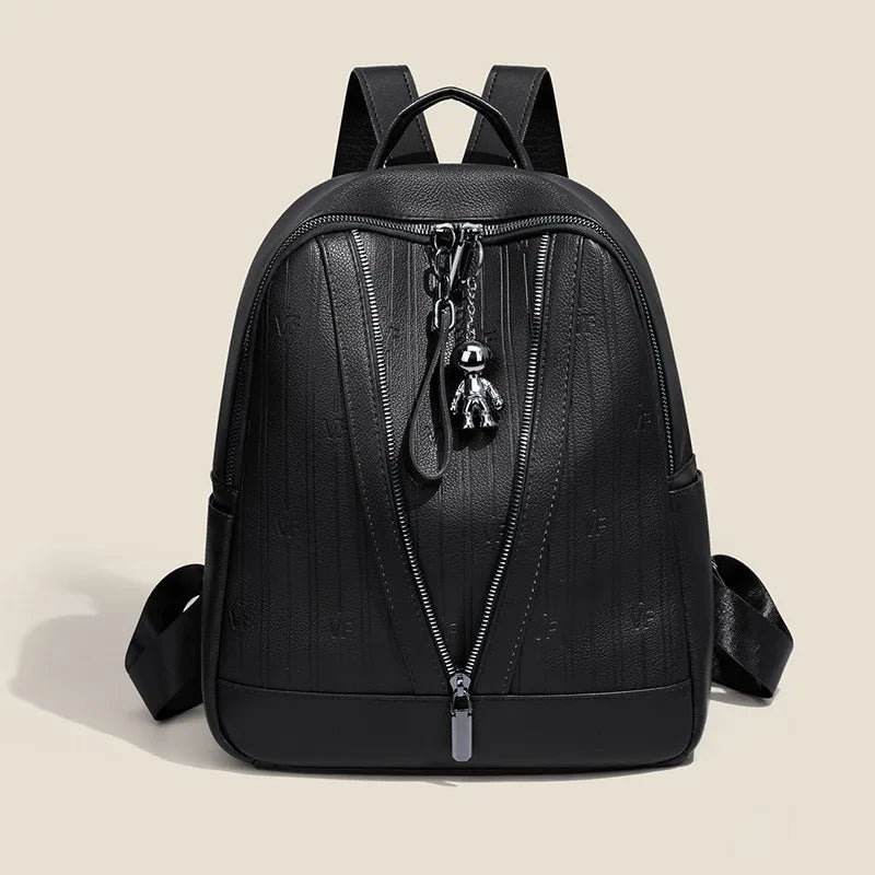 High Capacity Solid Fashion Backpack