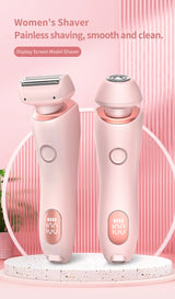 2 In 1 Electric Shaver for Women – Rechargeable, Waterproof Painless Hair Removal Trimmer