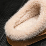 Fluffy Slippers for Men and Women: Winter Anti-Slip Fur Lined House Slippers