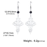 Lotus Flower Drop Earrings