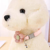 Adjustable Buckle Cat Collar with Cute Flower