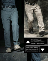 Mens Waterproof Elastic Multi-Functional Outdoor Cargo Pants