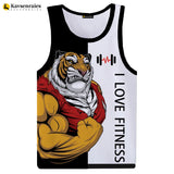 Men's Love Fitness Tank Top - 3D Printed Tank Tops 