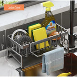 Kitchen Drain Rack Multi-Functional Sponge Cloth Detergent Storage Rack