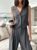 Bornladies Summer Vest And Pants Suit