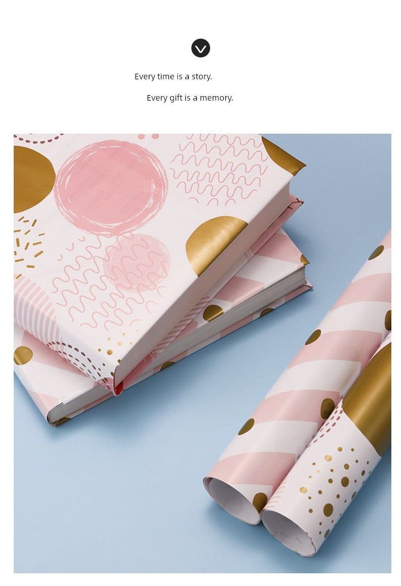 Pink Bouquet Gift Wrap Paper