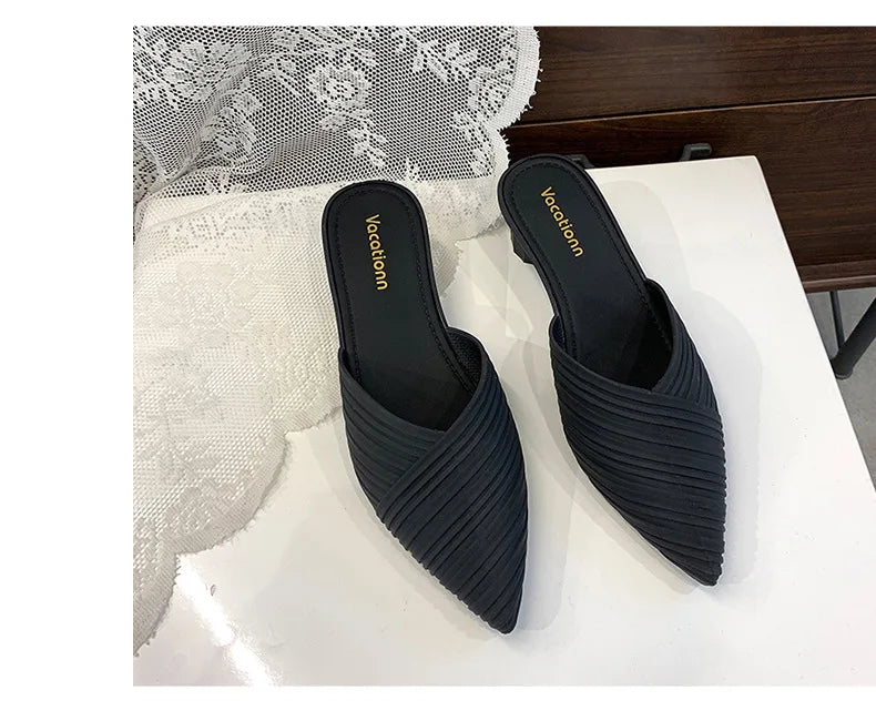 Mule High Heel Slippers - Pointed Toe Slides