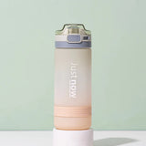 600ml New Fashion Water Bottle with Straw – Portable Outdoor Shaker