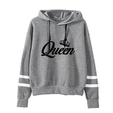 Queen Casual Tracksuit Hoodie + Sweatpants Set