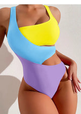 Cikini-One-Piece Swimsuit - Color Contrast Beach Bikini