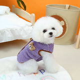 Cute Bear Pattern Pet Clothes for Small & Medium Dogs