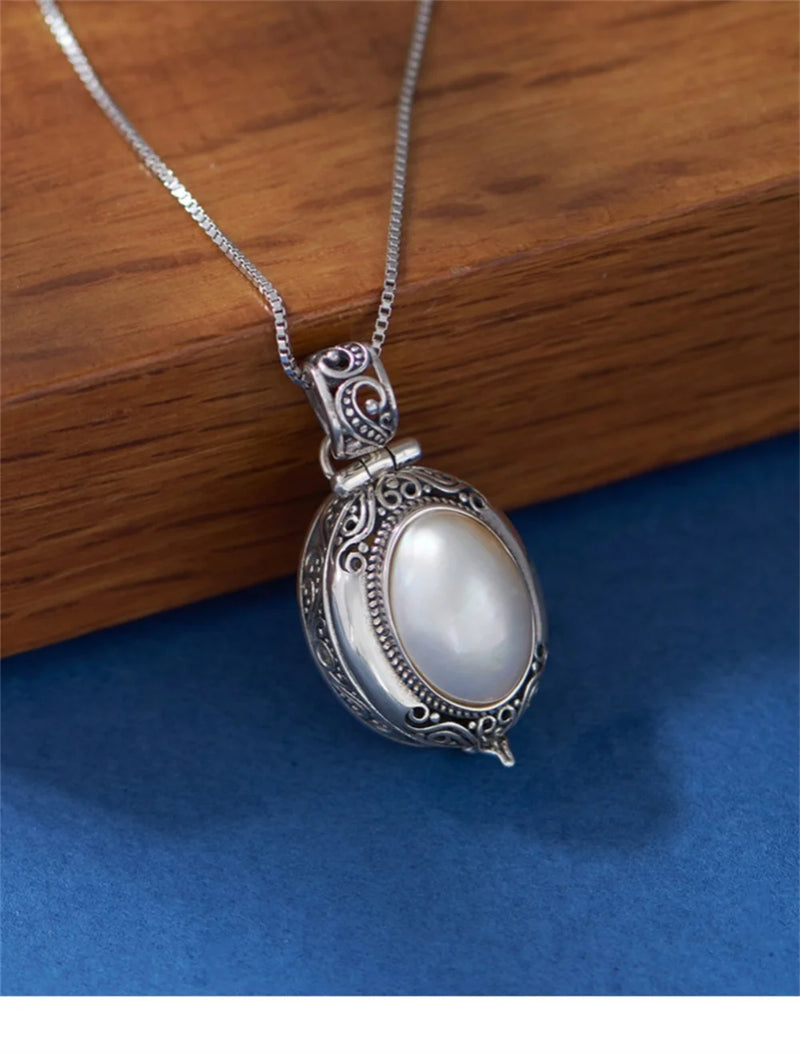 S925 Sterling Silver Pearl Pendant