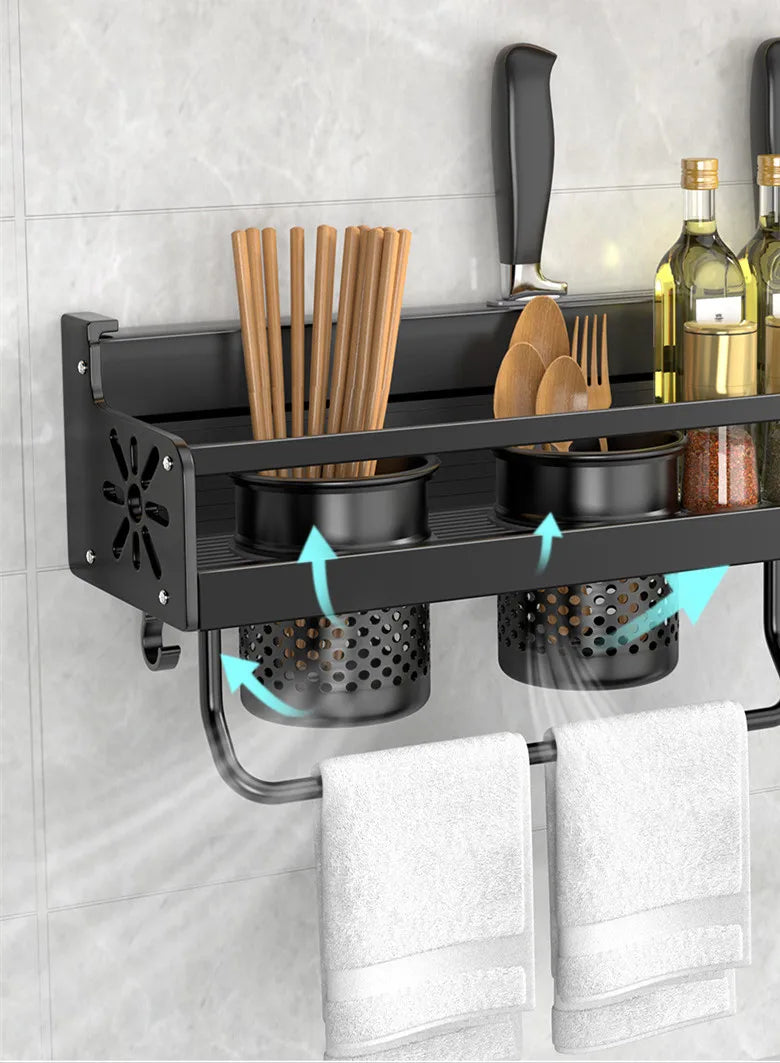 Kitchen Organizer Shelf - Wall-Mounted Kitchen Organizer Shelf - Wall-Mounted