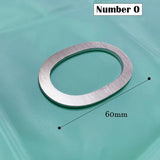 60mm Stainless Steel Self-Adhesive House Number Stickers