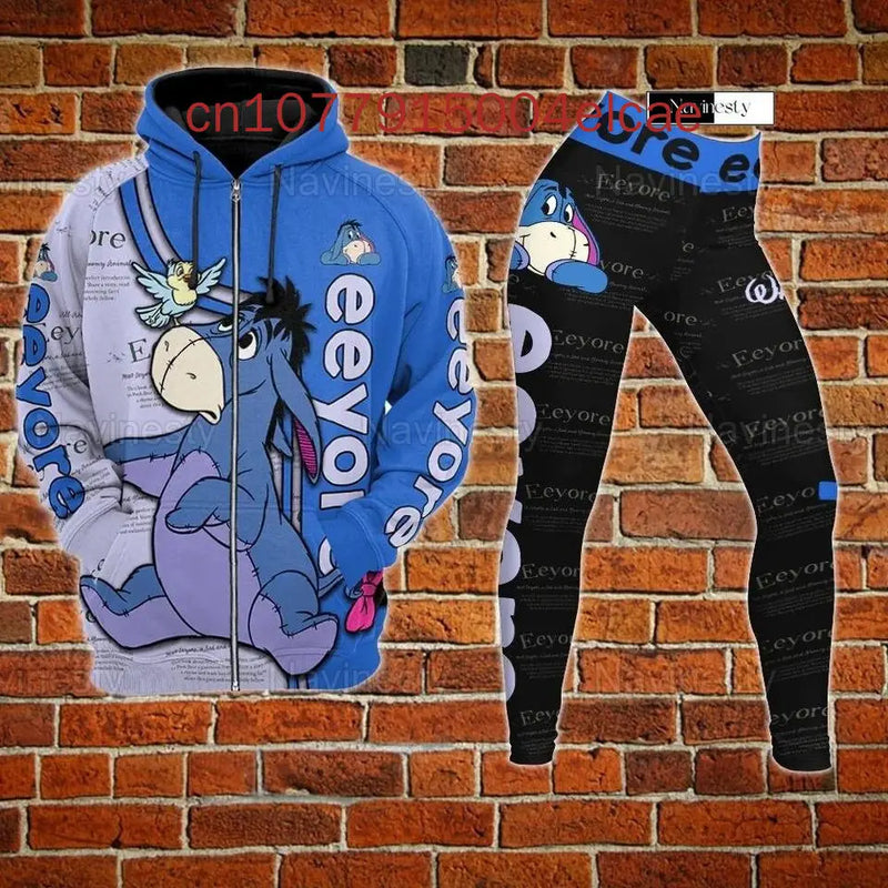 Women's Disney Eeyore Hoodie & Yoga Pants Set