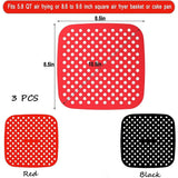 2Pcs Air Fryer Silicone Basket & Mold (Reusable Pan Liner)