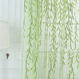 1 Pair Cute Willow Leaf Curtains