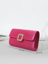 Rhinestone Square Buckle Dinner Bag