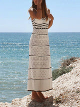 Slim Sleeveless Long Knitted Dress