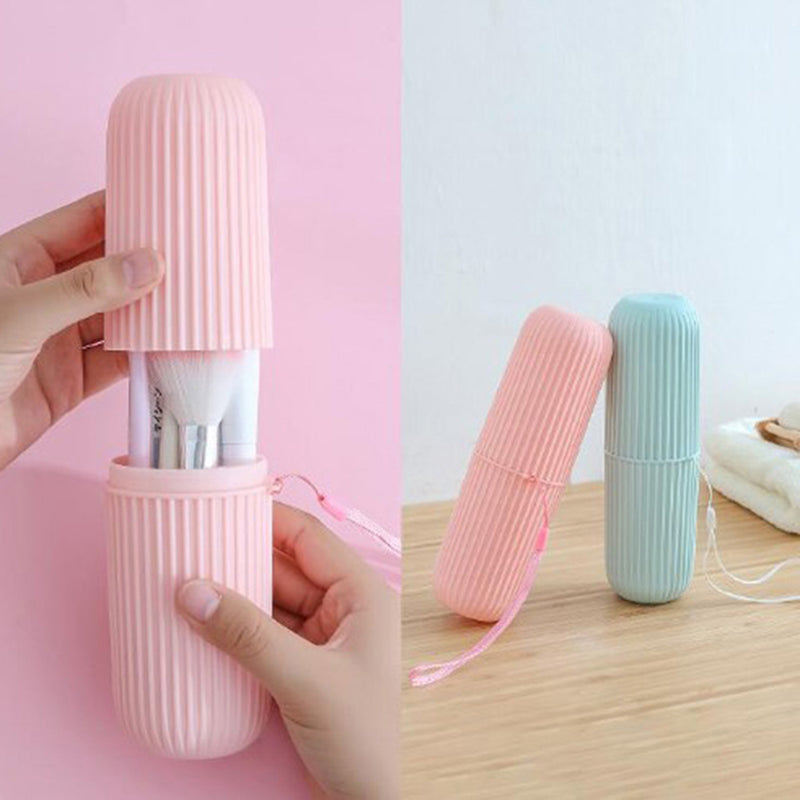 Travel Portable Toothbrush Cup and Toothpaste Holder