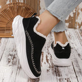 Warm Casual Sneakers with Round Toe Platform for Winter