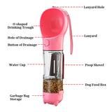 Portable 3-in-1 Cat and Dog Water Bottle – Multifunctional Feeder