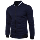 olid Color Zipper Long Sleeve Thin Jacket