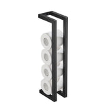 Black Towel Rack Holder - Stainless Steel