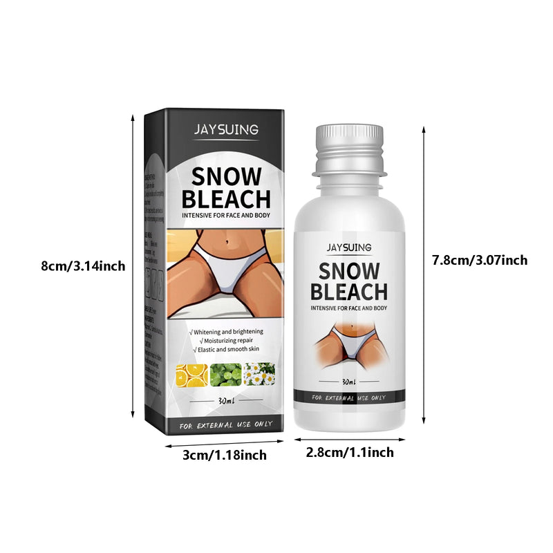 30ml Snow Bleach Frost Desalination Melanin Brightening Skincare for Underarms, Thighs, and Joints