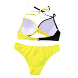 Split Color Bikini - Swimwear Women