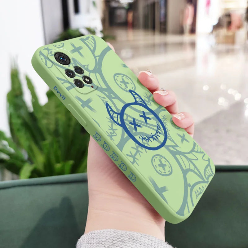 Funny Devil Phone Case for Xiaomi - Liquid Silicone Cover