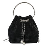 Luxury Shiny Diamond Drawstring Evening Vintage Clutch Purse