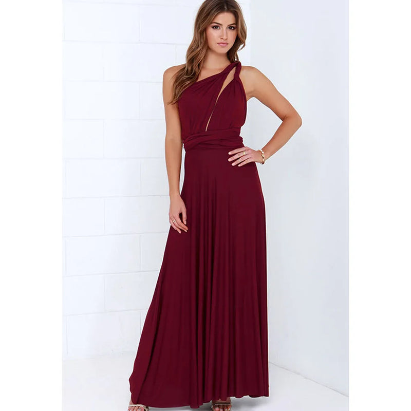 Multiway Wrap Convertible Boho Maxi Dress