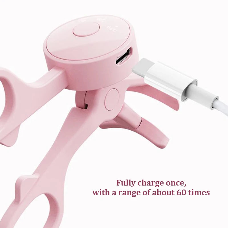 Electric Eyelash Curler: Fast Heating Portable Eyelash Perm & Lasting Curling Tool