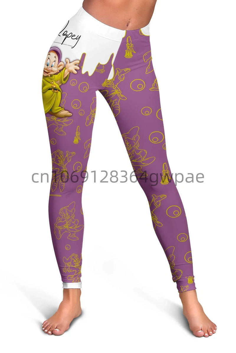 Disney Dopey Dwarf Cutout Tank Top Leggings Yoga Set