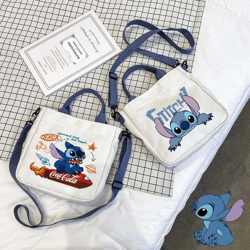 Anime Disney Stitch Canvas Bag - Pencil Bag - Crossbody Bag