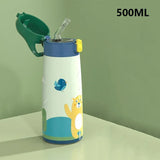 Kids Stainless Steel Straw Thermos Mug with Case