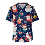 Holiday Scrubs Nurse Uniform Tops