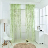 1 Pair Cute Willow Leaf Curtains