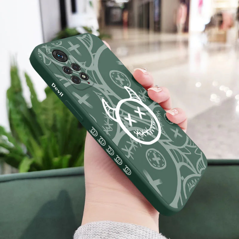 Funny Devil Phone Case for Xiaomi - Liquid Silicone Cover