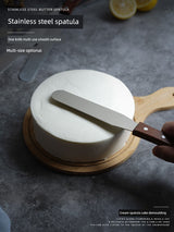 Palette Knife 6-Inch Stainless Steel Cream Cake with Wooden Handle