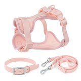 Pink Adjustable Chest Strap Three-Piece Harnesses